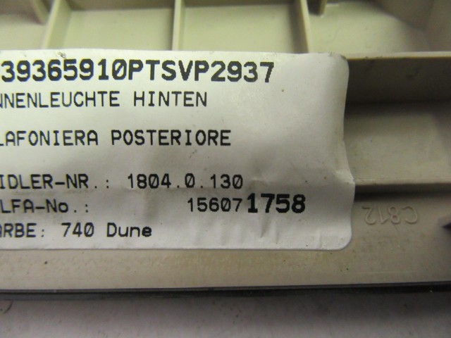 Alfa Romeo 159 hátsó,  belső világítás 156071758