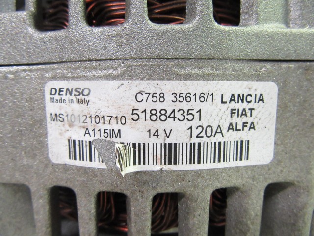 Alfa Romeo, Fiat, Jeep generátor 51884351