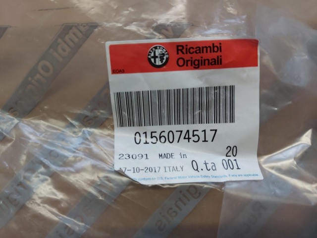Alfa Romeo 159, Brera, Spider  gyári új, bal oldali,levél fogó rács vég 156074517