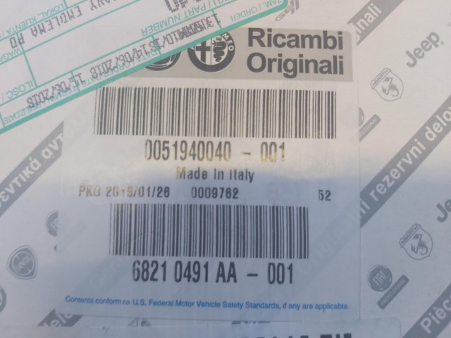 Fiat 500 L gyári új hátsó embléma 51940040