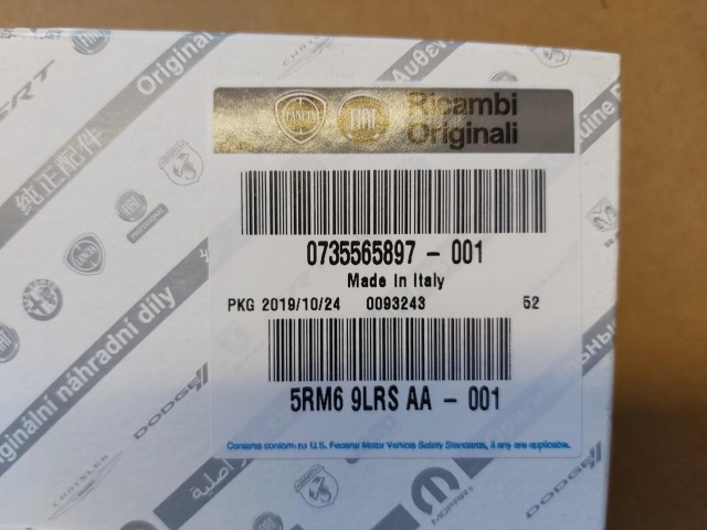 Fiat 500, Panda 3, Linea gyári új, hátsó embléma 735565897