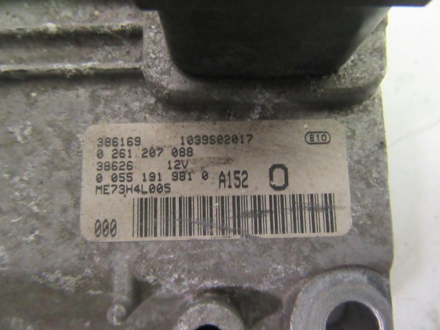 Lancia Ypsilon II. 2003-2011 1,2 16v benzin motorvezérlő 0261207088 , 55191981
