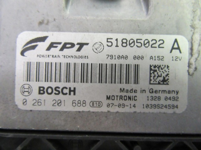 104968 Fiat Bravo 2007-2014 1,4 16v T-Jet motorvezérlő szett  51805022