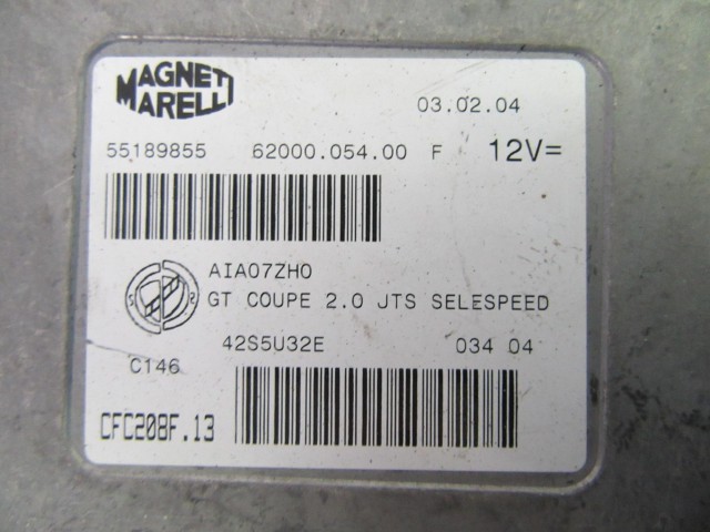 Alfa Romeo Gt 2,0 16v Jts Selespeed váltóvezérlő elektronika 55189855