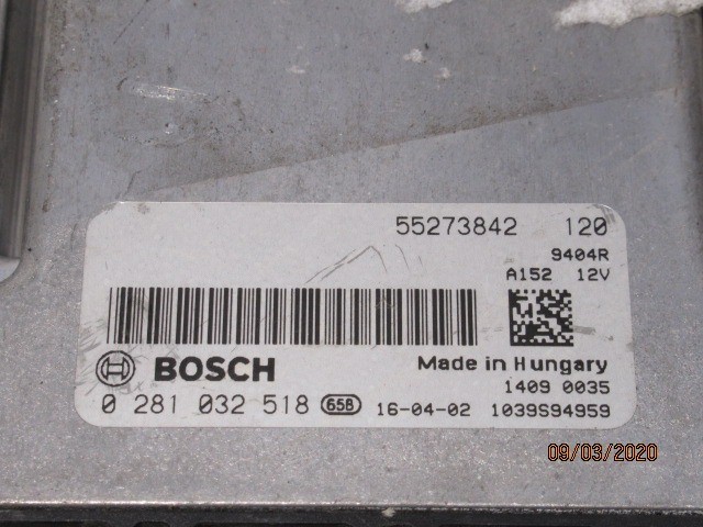 Alfa Romeo Giulietta 1,6 16v Mjet motorvezérlő 55273842