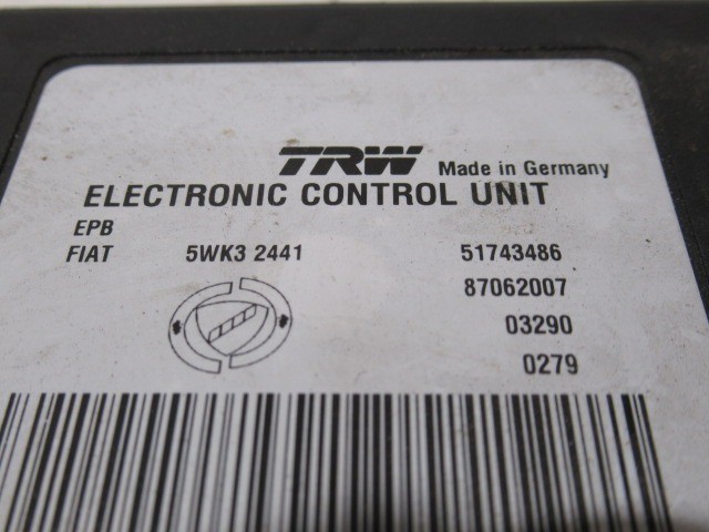 Lancia Thesis elektromos kézifék, vezérlő elektronika 51743486