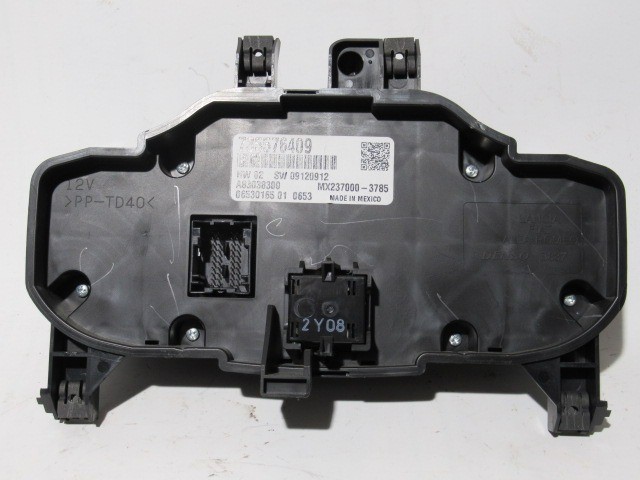 Fiat 500 2007-2015 fekete színű, digit  fűtéskapcsoló 735576409