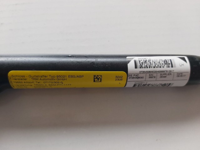 Fiat 500 , Abarth 500 gyári új, bal első övfeszítő 735452806