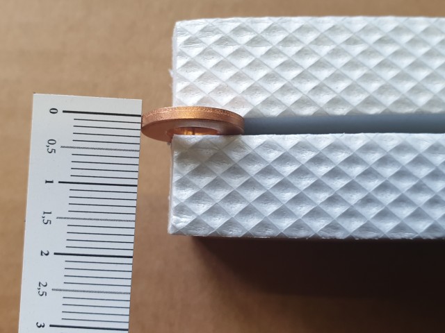 Alfa Romeo,Fiat,Lancia utángyártott új réz alátét 2mm vastag 55215424