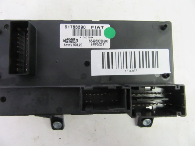 Fiat Linea belső biztosíték tábla 51763390