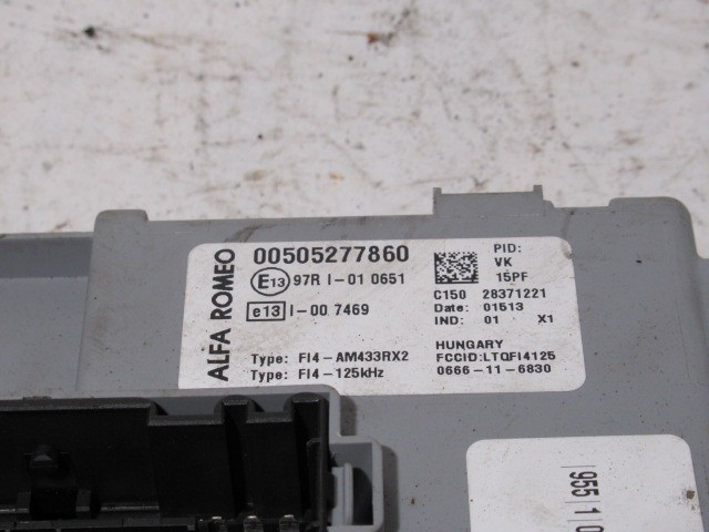 Alfa Romeo MiTo immo doboz 50527786