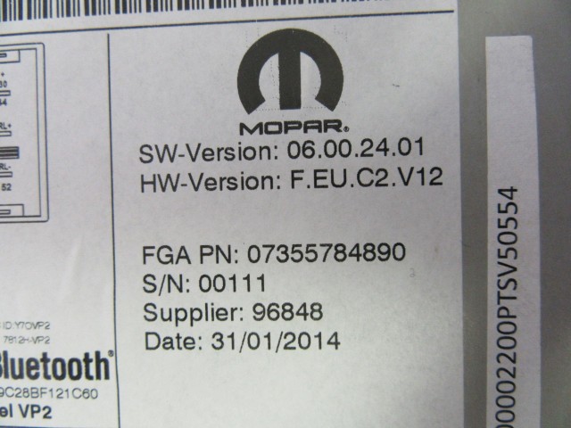 Jeep Renegade rádió 735578489