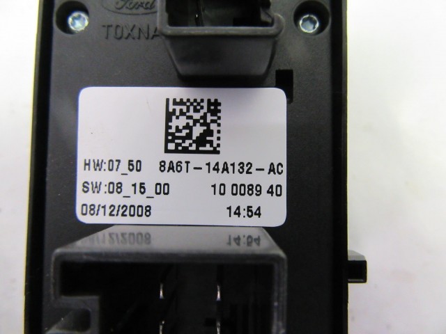 114087 Ford Fiesta bal első elektromos ablakemelő kapcsoló 8a6t-14a132-ac