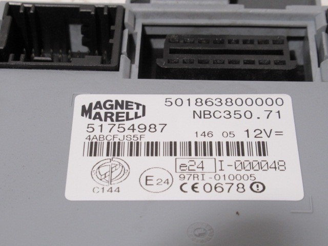 109561 Lancia Musa 1,3 16v Mjet robotváltós motorvezérlő szett  51768657