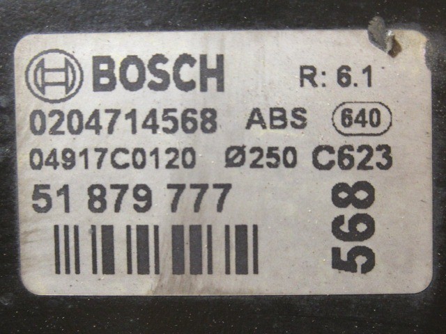 Fiat Punto fékszervódob 51879777