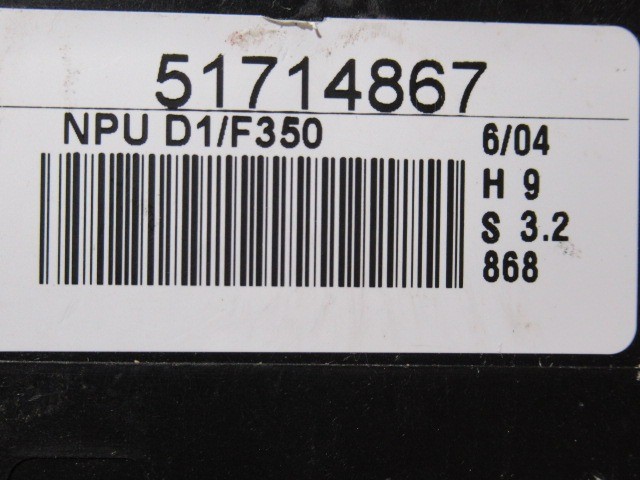 Fiat Idea ablakemelő vezérlő 51714867