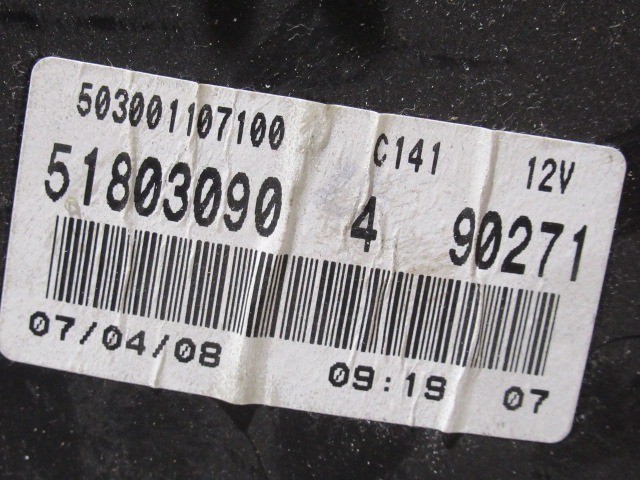 Fiat Grande Punto benzines óracsoport 51803090
