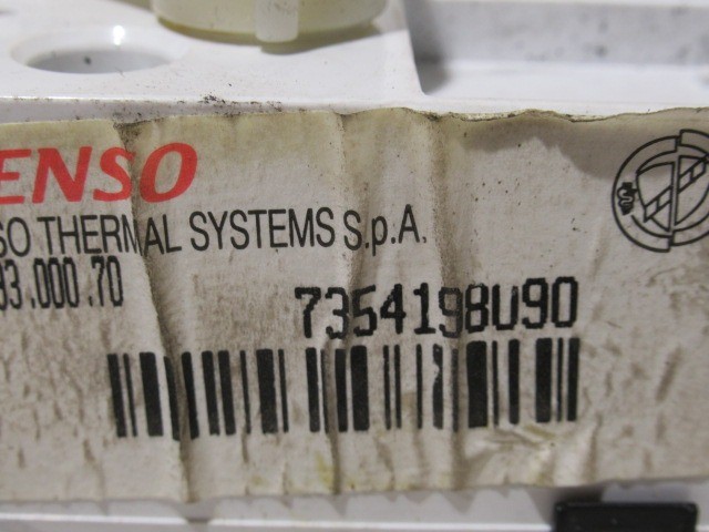 Fiat Grande Punto nem klímás manuális fűtés kapcsoló 7354198090