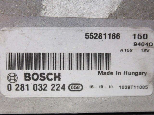 Alfa Romeo Giulietta 2,0 16v Mjet motorvezérlő 55273841, 0281032224