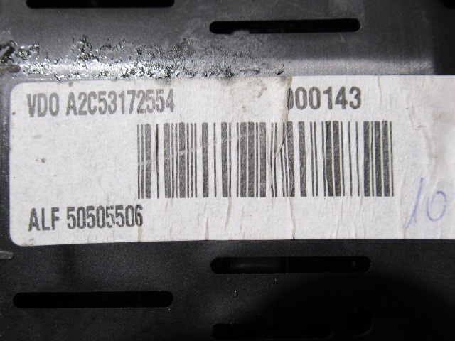 Alfa Romeo Brera, Spider óracsoport 50505506