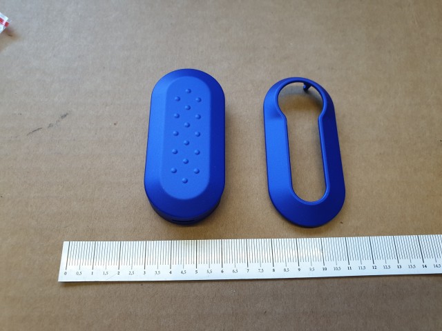 Fiat 500 gyári új, kék színű kulcsház 71805965