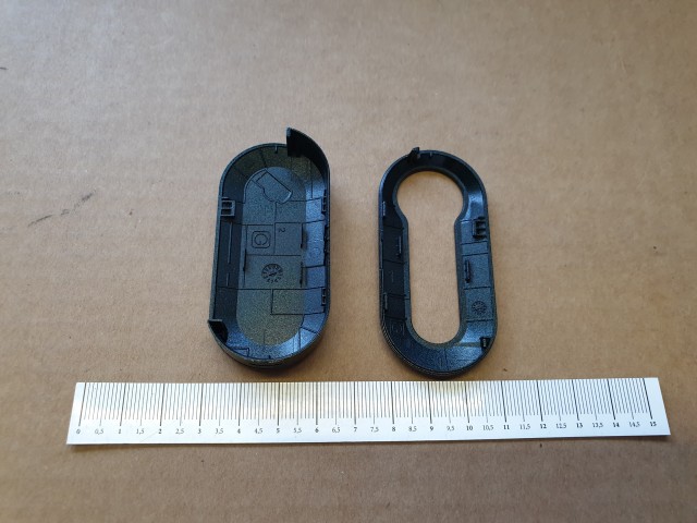 Fiat 500 gyári új, sötét zöld színű kulcsház 50927025