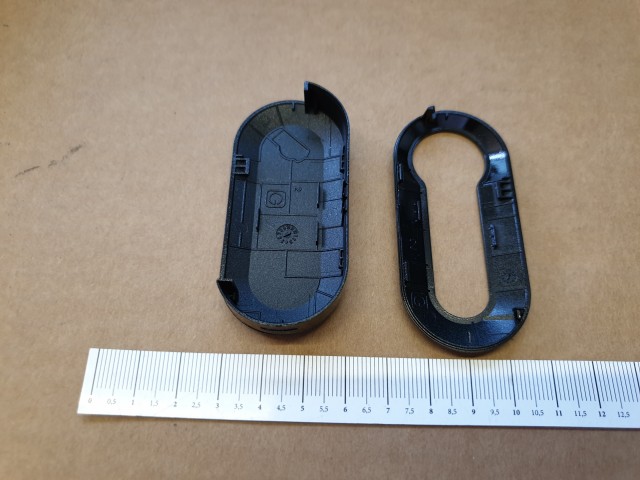 Fiat 500 gyári új, fekete színű kulcsház 50927026