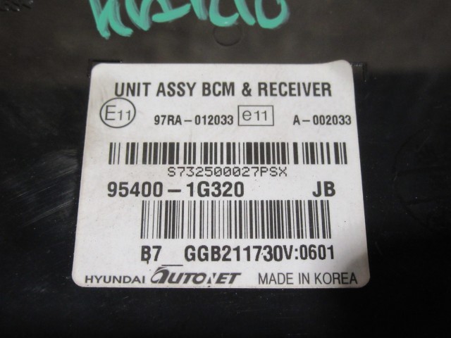 Kia Rio 1,5 Diesel BCM elektronika  95400-1g320