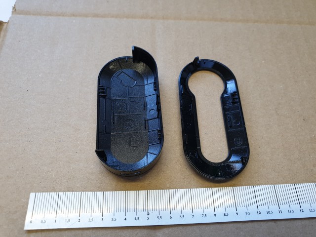 Fiat 500 gyári új , fekete színű kulcsház