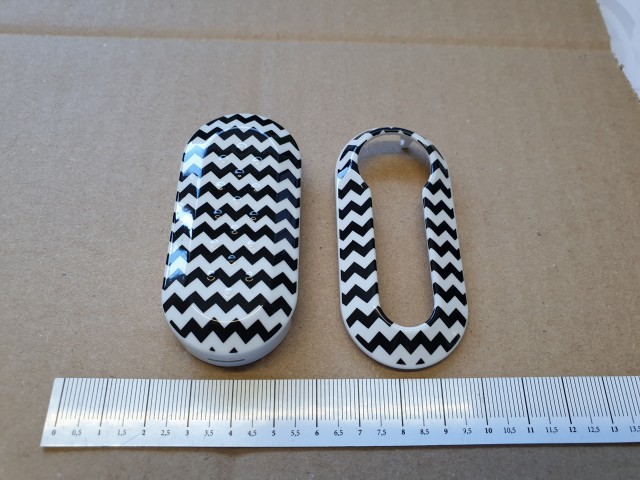 Fiat 500 gyári új, csíkos kulcsház 50927692