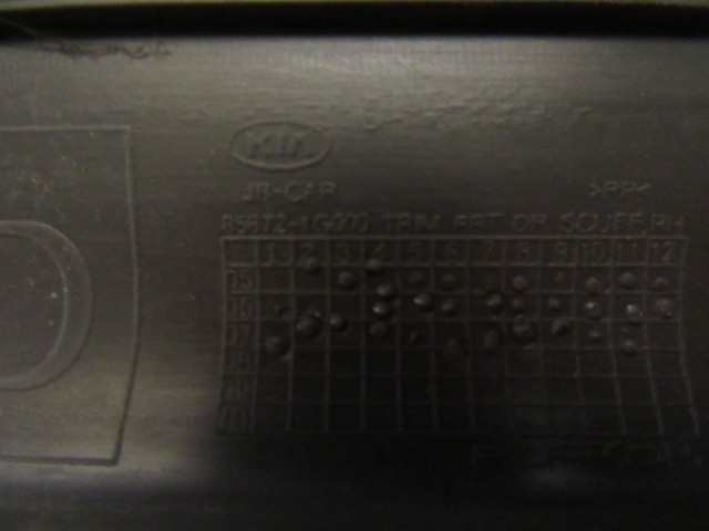 121342 Kia Rio 5 ajtós 2005-2011 jobb első küszöb belső borítás 85872-1g000