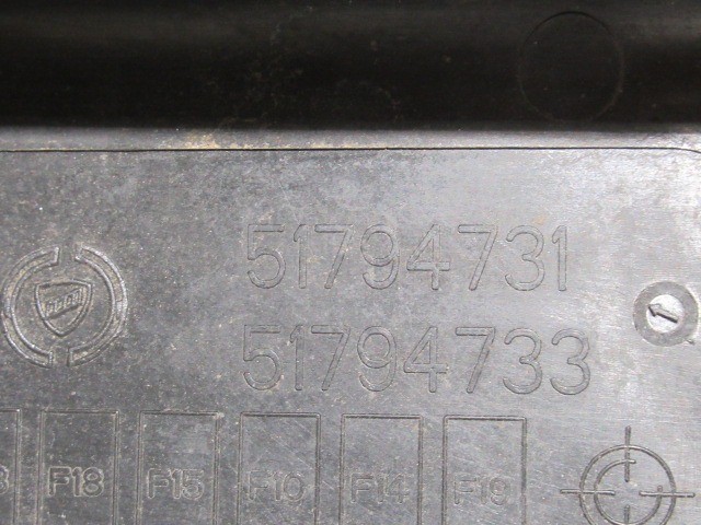 Fiat Panda II. külső biztosíték tábla ház felső része 51794731