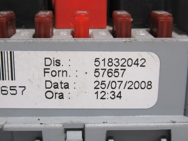 Fiat Bravo 2007-2014 Diesel külső biztosíték tábla 51832042