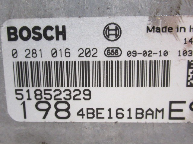 Fiat Bravo 2007-2014 1,6 16v Mjet motorvezérlő 51852329