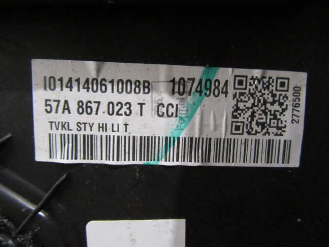 Škoda Karoq bal hátsó ajtókárpit 57a867023t