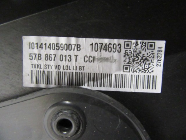 Škoda Karok bal első ajtókárpit 57b867013t