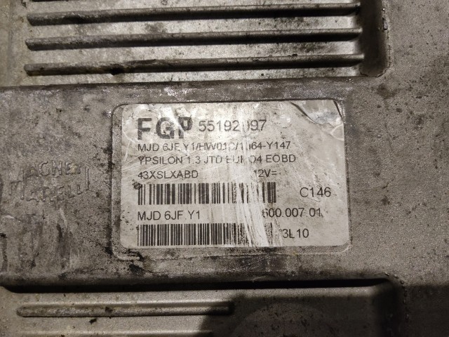 Lancia Ypsilon II. 2003-2011 1,3 16v Diesel 70 Le  motorvezérlő 55192097