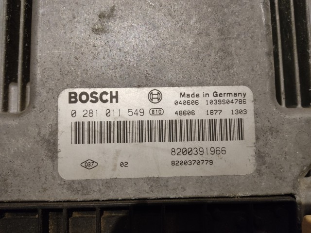Renault Megane II. 2002-2009 1,9 8v Diesel motorvezérlő 8200391966 ,  0281011549