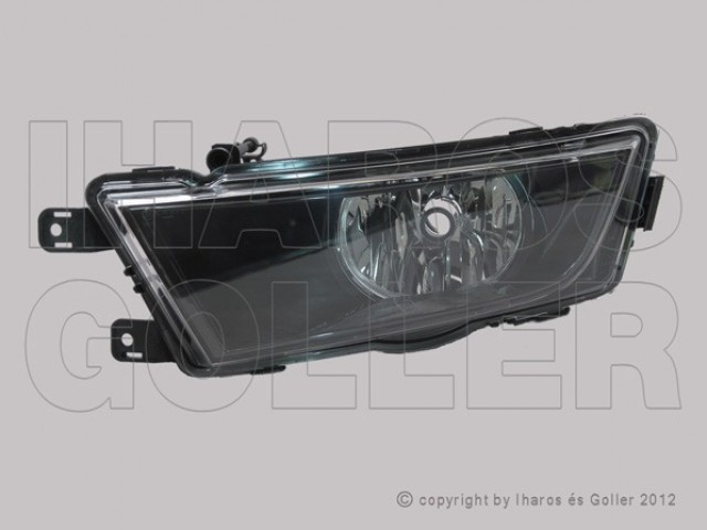 Skoda Octavia III. 2013-2016 utángyártott új bal első ködlámpa H8 fekete házas TYC