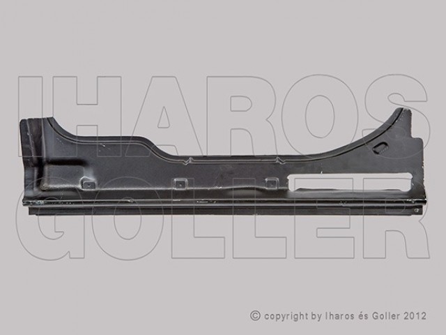 Nissan Primastar 2001-2015, Opel Vivaro, Renault Trafic 2001- utángyártott új jobb oldali tolóajtó alatti küszöb, formára préselt,belső rész