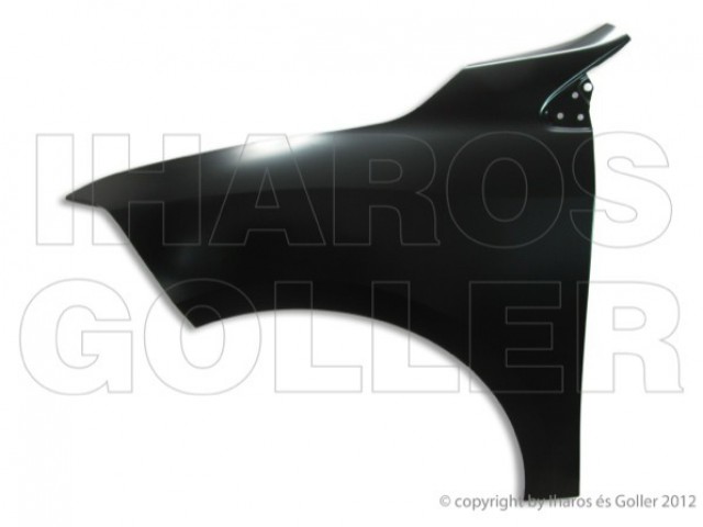 Renault Fluance 2009-2015 utángyártott új bal első sárvédő, nem oldalindexes kivitel