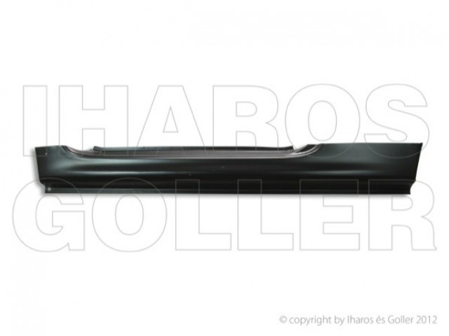 Peugeot 206 1998-2012 utángyártott új bal oldali küszöb, formára préselt, 3 ajtós