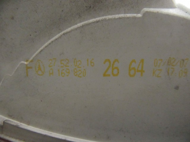 121887 Mercedes Benz B-Class 2005-2011 jobb hátsó külső lámpa a1698202664