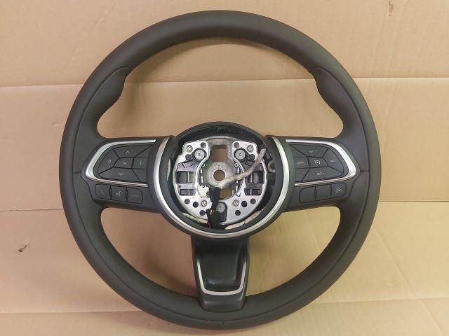 129345 Fiat 500 L FL 2017- Fekete bőr kormánykerék 735693107