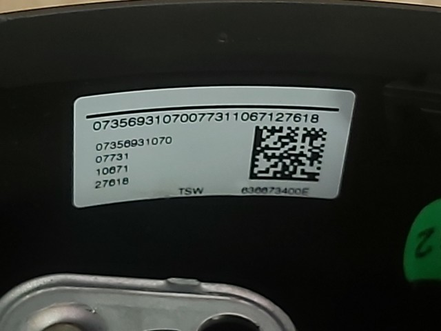 129345 Fiat 500 L FL 2017- Fekete bőr kormánykerék 735693107