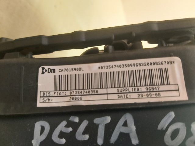 129361 Lancia Delta Kormánylégzsák a képen látható karcokkal 735474035