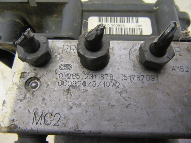 Fiat Grande Punto abs egység 51787091, 0265231878