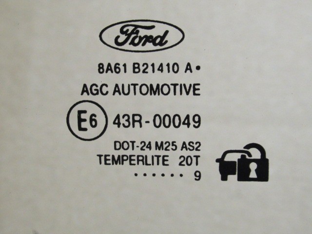 Ford Fiesta 3 ajtós 2008-2013 jobb első lejáró üveg