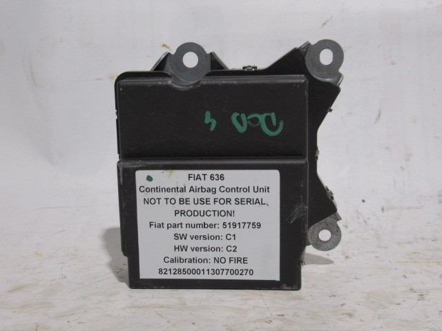 Fiat Doblo IV. légzsák indító elektronika 