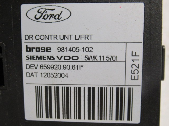 Ford Focus 2005-2009 bal első ablakemelő motor 